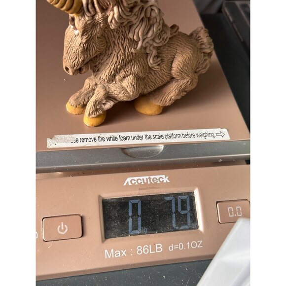 United designs  Unicorn Figurine Brown Textured spaghetti mane tail  Ceramic - Picture 3 of 8